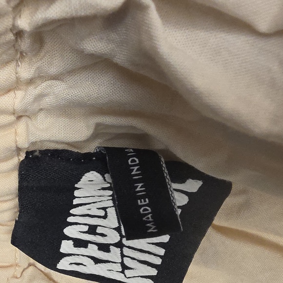 Reclaimed Vintage Cream Elastic Waist Skirt - Picture 7 of 10